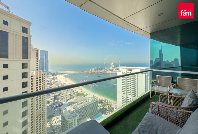 Apartment - 3 Bedrooms - 4 Bathrooms for sale in Al Fattan Marine Tower - Al Fattan Marine Towers - Jumeirah Beach Residence - Dubai