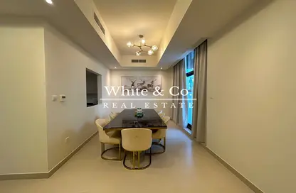 Dining Room image for: Townhouse - 4 Bedrooms - 4 Bathrooms for rent in The Fields at D11 - MBRMC - District 11 - Mohammed Bin Rashid City - Dubai, Image 1