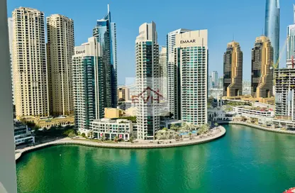 Apartment - 1 Bedroom - 2 Bathrooms for rent in Marina View Tower A - Marina View - Dubai Marina - Dubai