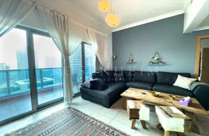 Apartment - 1 Bedroom - 2 Bathrooms for rent in Zumurud Tower - Dubai Marina - Dubai