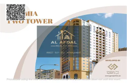 Apartment - 2 Bedrooms - 2 Bathrooms for sale in Nuaimia Two Tower - Al Nuaimiya - Ajman