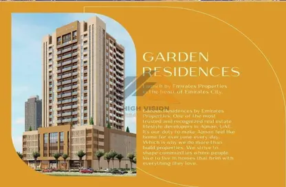 Apartment - 1 Bedroom - 2 Bathrooms for sale in Garden Residences - Emirates City - Ajman