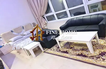 Living Room image for: Apartment - Studio - 1 Bathroom for rent in Hadbat Al Zafranah - Muroor Area - Abu Dhabi, Image 1