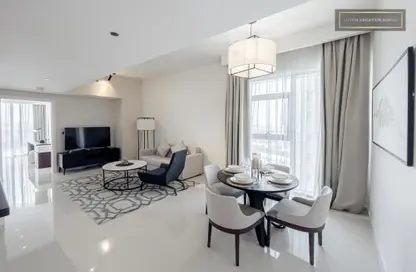 Living / Dining Room image for: Apartment - 1 Bedroom - 1 Bathroom for rent in Avanti - Business Bay - Dubai, Image 1