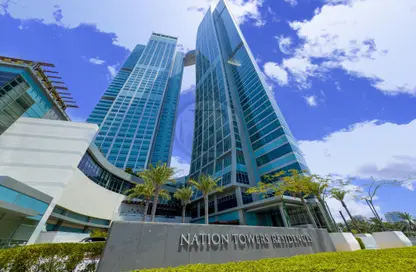 Apartment - 2 Bedrooms - 3 Bathrooms for rent in Nation Towers - Corniche Road - Abu Dhabi