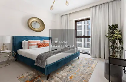 Room / Bedroom image for: Apartment - 2 Bedrooms - 2 Bathrooms for rent in Surf - Creek Beach - Dubai Creek Harbour (The Lagoons) - Dubai, Image 1
