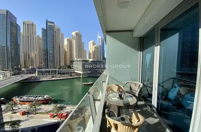 Apartment - 1 Bathroom for sale in Silverene Tower B - Silverene - Dubai Marina - Dubai