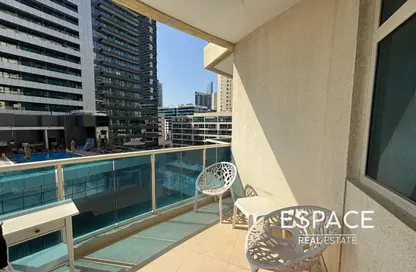 Apartment - Studio - 1 Bathroom for rent in Yacht Bay - Dubai Marina - Dubai