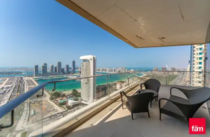 Balcony image for: Apartment - 4 Bedrooms - 6 Bathrooms for rent in Le Reve - Dubai Marina - Dubai, Image 1