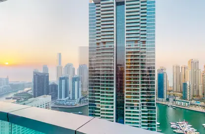 Apartment - 4 Bedrooms - 4 Bathrooms for rent in Horizon Tower - Dubai Marina - Dubai