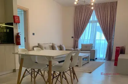 Living / Dining Room image for: Apartment - 2 Bedrooms - 2 Bathrooms for sale in Binghatti Avenue - Al Jaddaf - Dubai, Image 1