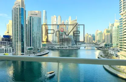 Apartment - 1 Bathroom for rent in Marina View Tower B - Marina View - Dubai Marina - Dubai