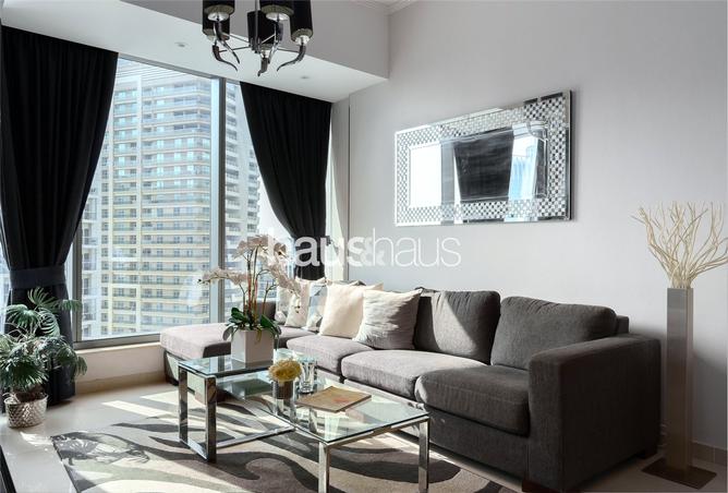 Apartment - 1 Bedroom - 2 Bathrooms for rent in Silverene Tower B - Silverene - Dubai Marina - Dubai