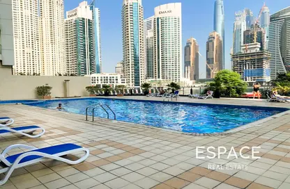 Apartment - Studio - 1 Bathroom for sale in Marina View Tower A - Marina View - Dubai Marina - Dubai