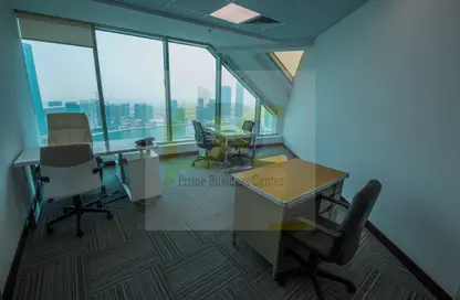 Business Centre - Studio - 3 Bathrooms for rent in The Prime Tower - Business Bay - Dubai