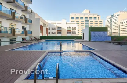 Apartment - 1 Bathroom for sale in Plazzo Heights - Jumeirah Village Circle - Dubai