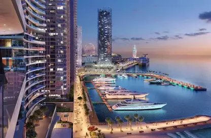 Apartment - 1 Bedroom - 1 Bathroom for sale in Grand Bleu Tower 1 - EMAAR Beachfront - Dubai Harbour - Dubai