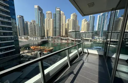 Apartment - 1 Bedroom - 2 Bathrooms for rent in Silverene Tower B - Silverene - Dubai Marina - Dubai