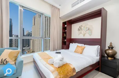 Apartment - Studio - 1 Bathroom for rent in Bay Central West - Bay Central - Dubai Marina - Dubai