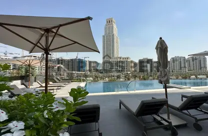 Terrace image for: Apartment - 1 Bedroom - 1 Bathroom for rent in Palace Residences - North - Dubai Creek Harbour (The Lagoons) - Dubai, Image 1