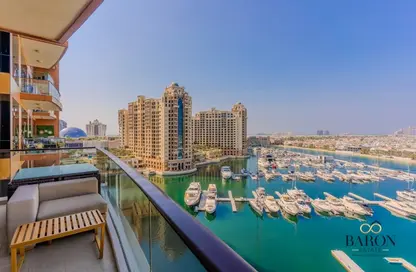 Apartment - 2 Bedrooms - 3 Bathrooms for rent in Aquamarine - Tiara Residences - Palm Jumeirah - Dubai