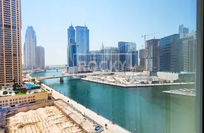 شقة - غرفة نوم - 2 حمامات للايجار في برج وارف الغربي - الخليج التجاري - دبي