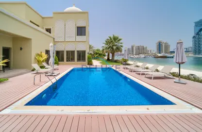 Villa - 5 Bedrooms - 5 Bathrooms for rent in Signature Villas Frond P - Signature Villas - Palm Jumeirah - Dubai