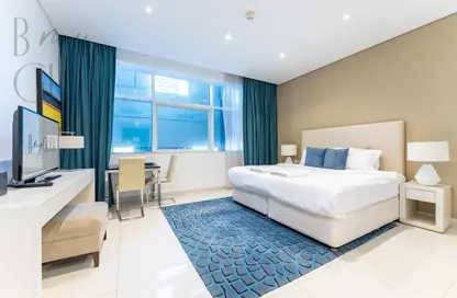 Room / Bedroom image for: Apartment - 1 Bathroom for rent in Damac Maison Cour Jardin - Business Bay - Dubai, Image 1
