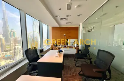 Office Space - Studio - 4 Bathrooms for rent in The Prime Tower - Business Bay - Dubai