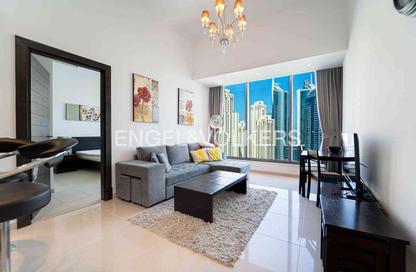 Apartment - 1 Bedroom - 2 Bathrooms for rent in Silverene Tower B - Silverene - Dubai Marina - Dubai