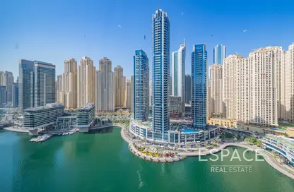 Apartment - 3 Bedrooms - 2 Bathrooms for rent in JW Marriott Hotel Marina - Dubai Marina - Dubai