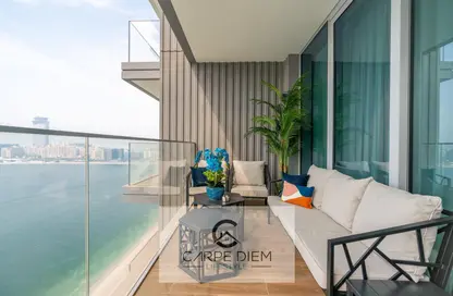 Balcony image for: Apartment - 3 Bedrooms - 4 Bathrooms for rent in Beach Isle - EMAAR Beachfront - Dubai Harbour - Dubai, Image 1
