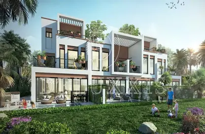 Townhouse - 4 Bedrooms - 4 Bathrooms for sale in Costa Brava 2 - Costa Brava at DAMAC Lagoons - Damac Lagoons - Dubai