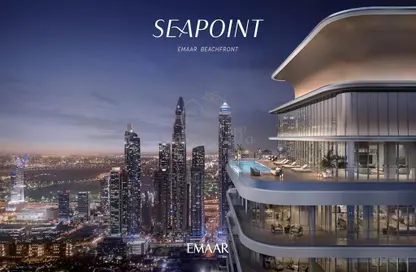 Apartment - 2 Bedrooms - 3 Bathrooms for sale in Seapoint - EMAAR Beachfront - Dubai Harbour - Dubai