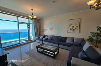 Apartment - 2 Bedrooms - 2 Bathrooms for rent in Ajman Corniche Residences - Ajman Corniche Road - Ajman