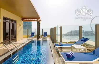 Apartment - 3 Bedrooms - 5 Bathrooms for rent in Roda Amwaj Suites - Amwaj - Jumeirah Beach Residence - Dubai