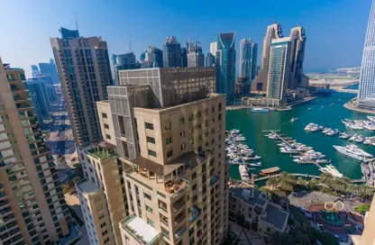 Apartment - 1 Bedroom - 2 Bathrooms for rent in Al Mesk Tower - Emaar 6 Towers - Dubai Marina - Dubai