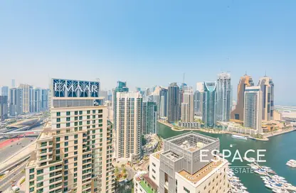 Apartment - 1 Bedroom - 2 Bathrooms for rent in Al Mesk Tower - Emaar 6 Towers - Dubai Marina - Dubai