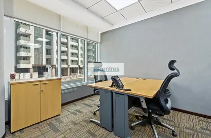 Office Space - Studio - 4 Bathrooms for rent in Clover Bay Tower - Business Bay - Dubai