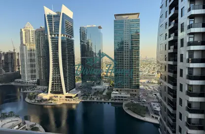 Apartment - 1 Bedroom - 2 Bathrooms for rent in Green Lakes Towers - JLT Cluster S - Jumeirah Lake Towers - Dubai