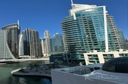 Apartment - 1 Bedroom - 2 Bathrooms for rent in Time Place Tower - Dubai Marina - Dubai