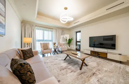 Apartment - 1 Bedroom - 2 Bathrooms for rent in The Fairmont Palm Residence South - The Fairmont Palm Residences - Palm Jumeirah - Dubai