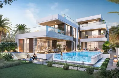 Townhouse - 4 Bedrooms - 4 Bathrooms for sale in Costa Brava 1 - Costa Brava at DAMAC Lagoons - Damac Lagoons - Dubai