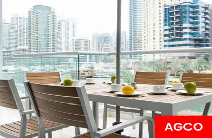 Apartment - 3 Bedrooms - 4 Bathrooms for rent in Marina Wharf 2 - Marina Wharf - Dubai Marina - Dubai