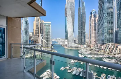 Apartment - 3 Bedrooms - 4 Bathrooms for rent in Al Habtoor Tower - Dubai Marina - Dubai