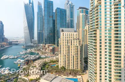 Apartment - 1 Bedroom - 2 Bathrooms for rent in Al Mesk Tower - Emaar 6 Towers - Dubai Marina - Dubai