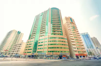 Apartment - 1 Bedroom - 2 Bathrooms for rent in Hamza Al Khatib Tower - Al Majaz 2 - Al Majaz - Sharjah