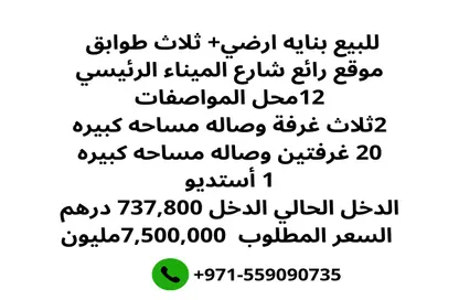 عمارة بالكامل - استوديو للبيع في أورينت تاور 1 - أورينت تاور - البستان - عجمان