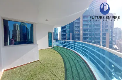 Apartment - 3 Bedrooms - 3 Bathrooms for rent in Cascades Tower - Dubai Marina - Dubai