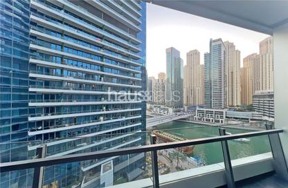 Apartment - 1 Bathroom for rent in Silverene Tower B - Silverene - Dubai Marina - Dubai